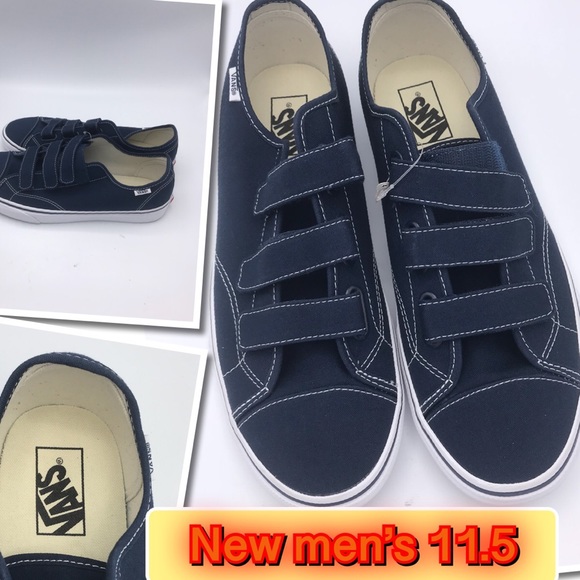 blue velcro vans mens